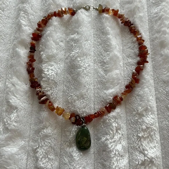 16 inch Natural Stone Necklace NEW - Picture 2 of 3